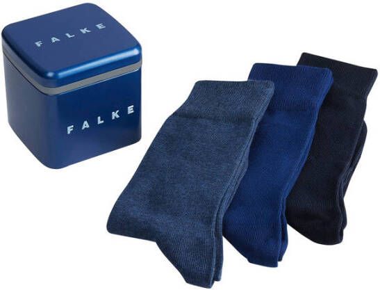 FALKE giftbox Happy sokken set van 3 blauw