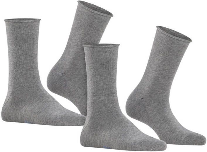 FALKE Happy sokken set van 2 grijs