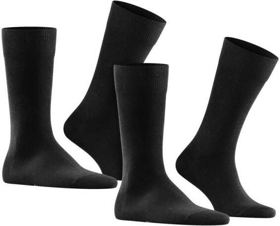 FALKE Happy sokken set van 2 zwart