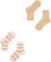 Falke Happy Stripe sokken set van 2 lichtroze beige Katoen 23-26 - Thumbnail 4