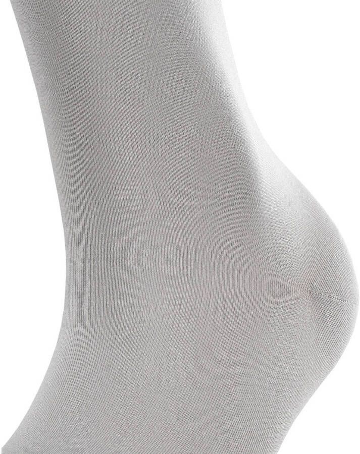 FALKE sokken Cotton Touch zilverkleurig