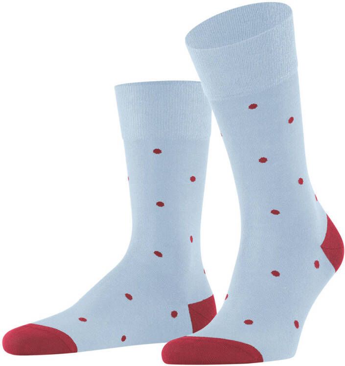 FALKE sokken Dot lichtblauw rood