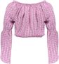 Frankie&Liberty crop top Izzy met all over print multi Meisjes Viscose Boothals 164 - Thumbnail 2