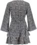 Frankie&Liberty jurk Helen met all over print zwart wit - Thumbnail 4
