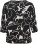 Fransa Plus Size Selection blousetop FPDOT met all over print zwart wit - Thumbnail 4