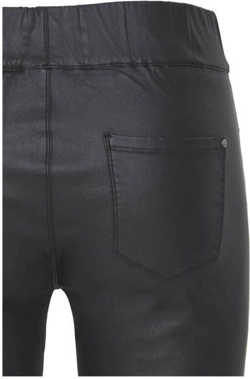 Fransa Plus Size Selection coated cropped skinny legging zwart - Foto 2