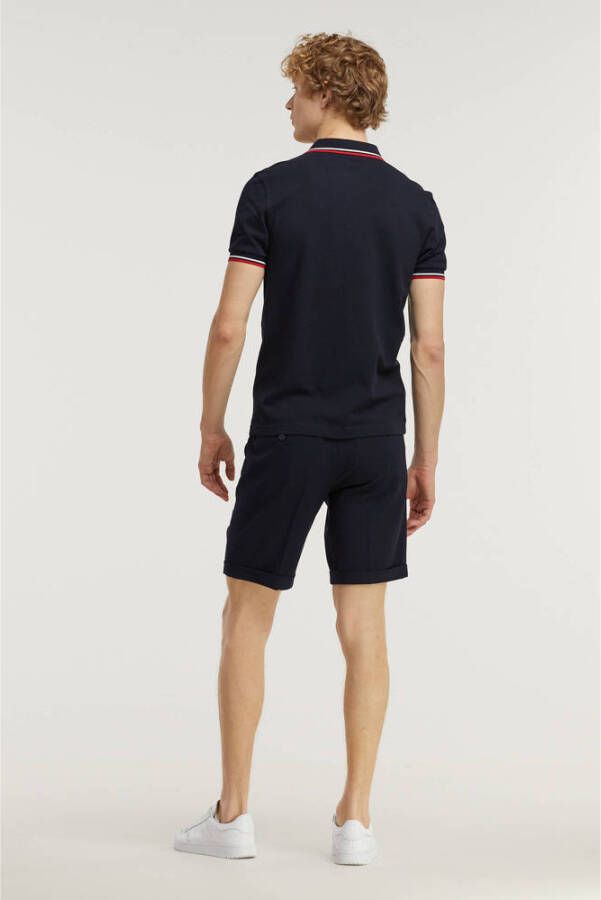Fred Perry polo donkerblauw wit rood