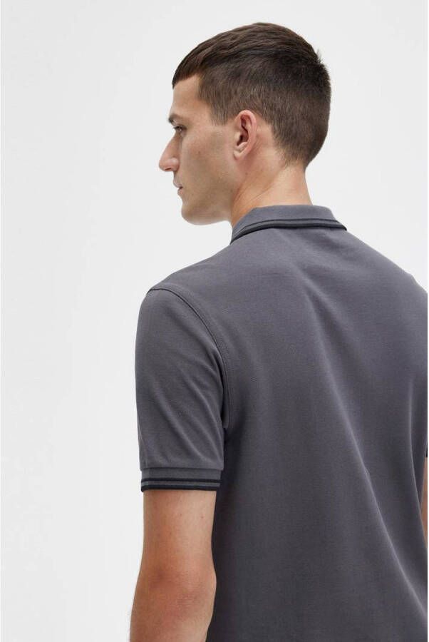 Fred Perry regular fit polo gunmetal black