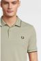 FRED PERRY Heren Polo's & T-shirts Twin Tipped Shirt Groen - Thumbnail 8