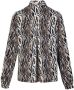 G-maxx blouse Bo met all over print zwart bruin lichtblauw - Thumbnail 2