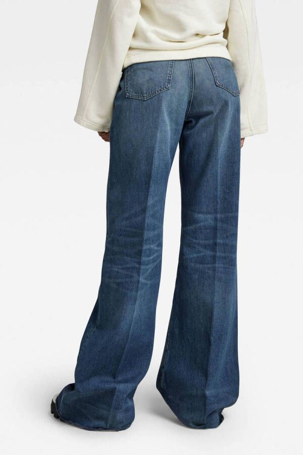 G-Star RAW Deck Ultra High Wide Leg Wmn high waist wide leg jeans dark blue denim