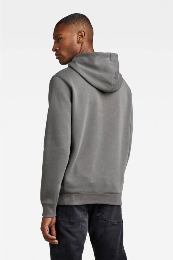 G-Star RAW hoodie met logo grey