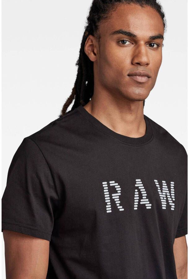 G-Star RAW regular fit T-shirt van biologisch katoen 6484 dk black