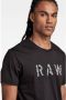 G-Star RAW regular fit T-shirt van biologisch katoen 6484 dk black - Thumbnail 4