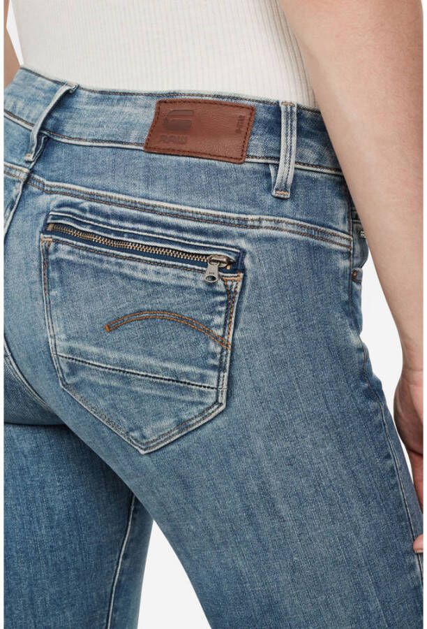 G-Star RAW skinny jeans Midge Zip lt vintage aged destroy