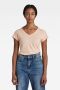 G-Star RAW T-shirt Eyben van biologisch katoen lichtroze - Thumbnail 2