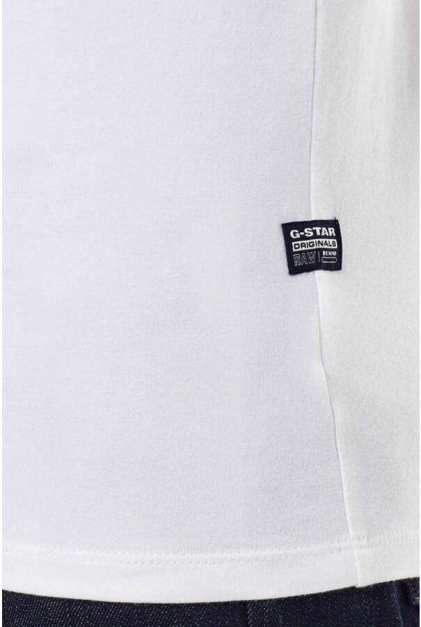 G-Star RAW T-shirt met katoen wit