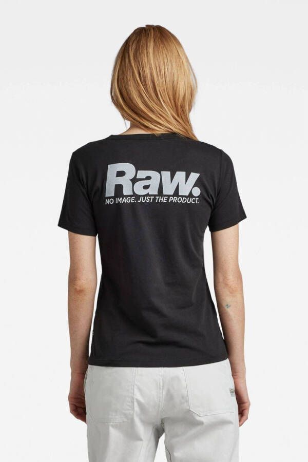 G-Star RAW T-shirt Nysid RAW. slim r t wmn met logo zwart