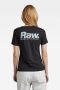 G-Star RAW T-shirt Nysid RAW. slim r t wmn met logo zwart - Thumbnail 4