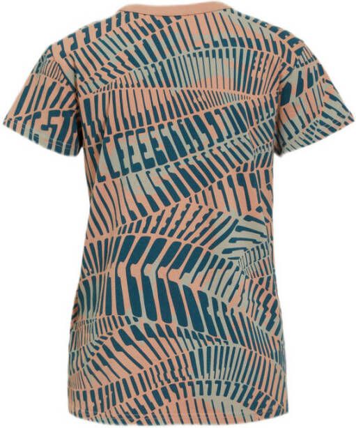G-Star RAW T-shirt van biologisch katoen groen roze