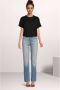 G-Star RAW high waist straight fit jeans Viktoria light blue denim - Thumbnail 4