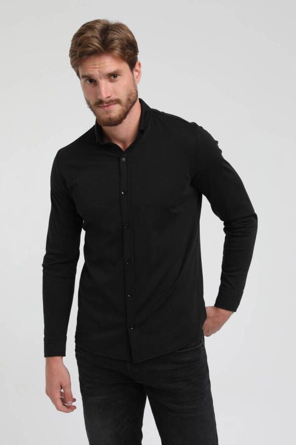 GABBIANO slim fit overhemd zwart - Foto 3