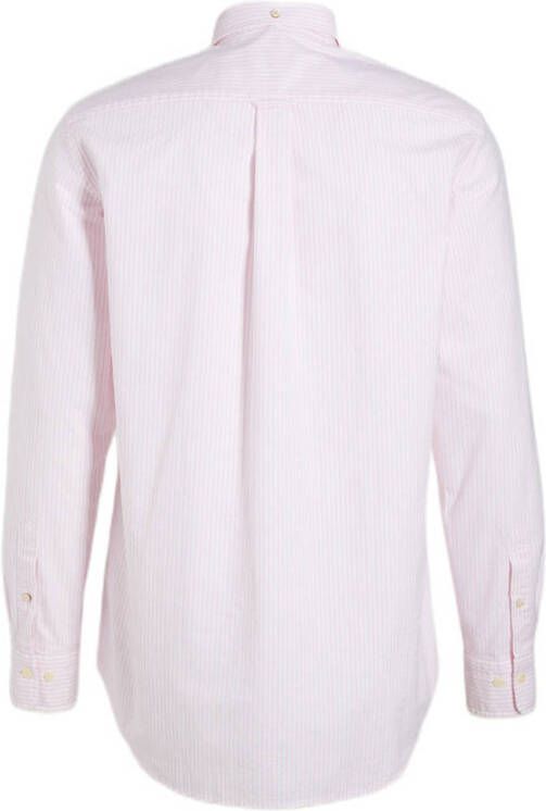 GANT gestreept regular fit overhemd light pink
