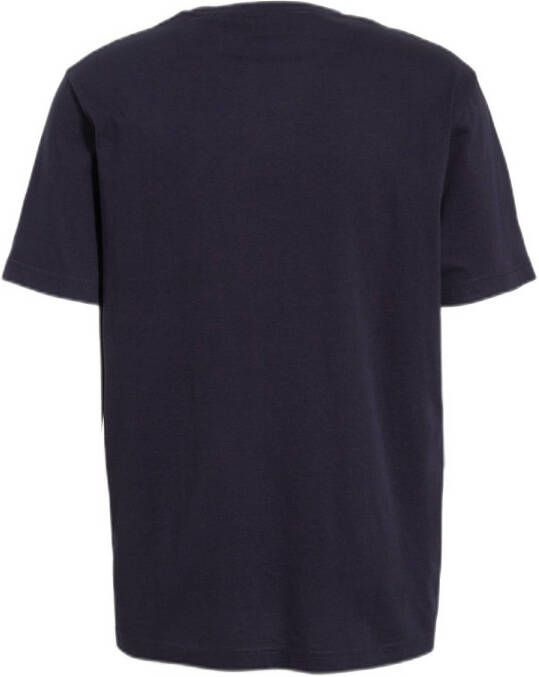 GANT regular fit T-shirt Shield met logo evening blue