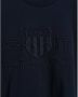 GANT regular fit T-shirt Tonal Archive Shield met logo evening blue - Thumbnail 3