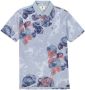Garcia regular fit polo met all over print dusty blue - Thumbnail 3