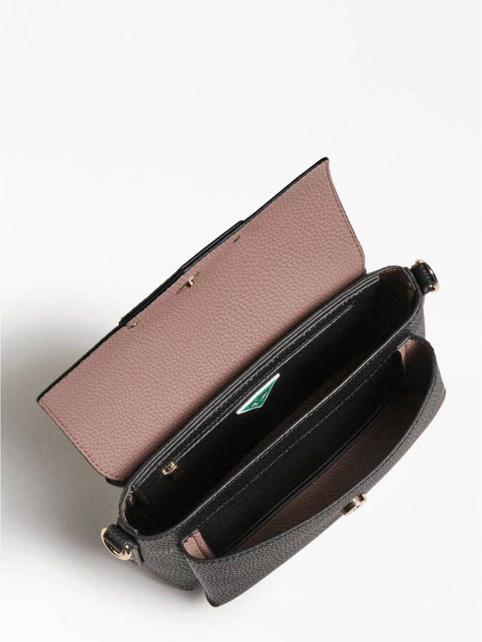 GUESS mini schoudertas Brenton zwart