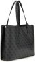 Guess Monogram Tote Bag Elegant Logo Design Black Dames - Thumbnail 3