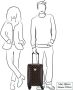 GUESS trolley Wilder 46 cm. met logoprint donkerbruin - Thumbnail 3