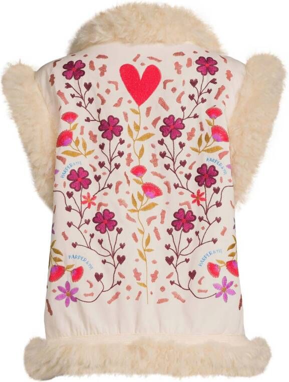 HARPER & YVE gebloemd gilet River ecru