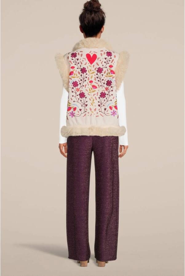 HARPER & YVE gebloemd gilet River ecru