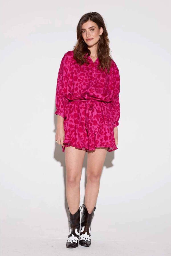 HARPER & YVE jurk Mae met all over print roze