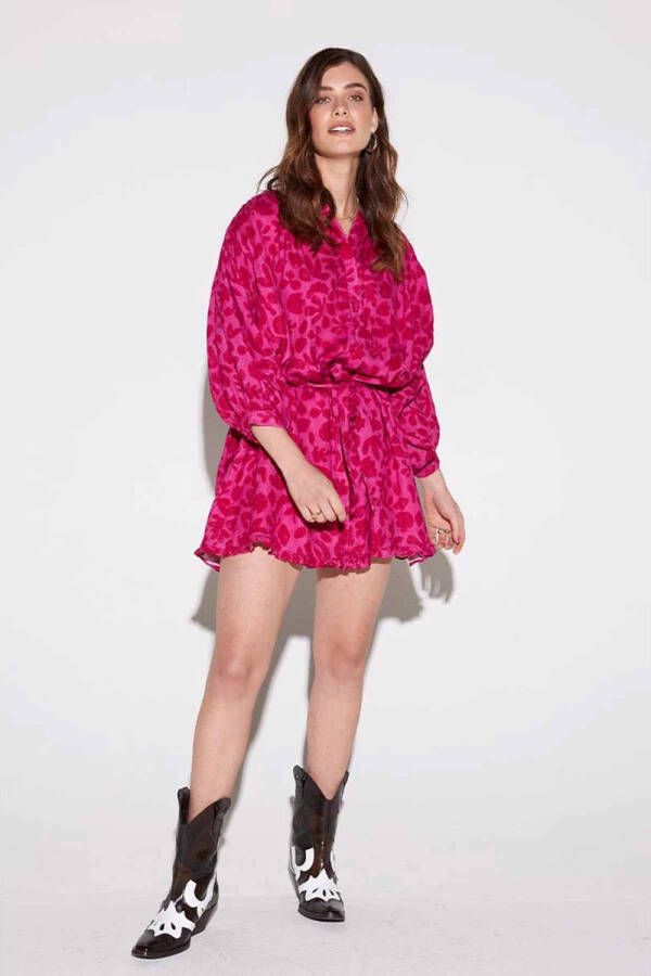 HARPER & YVE jurk Mae met all over print roze