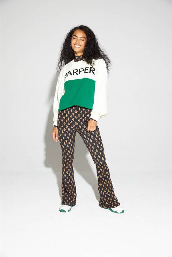 HARPER & YVE sweater Harper met logo ecru
