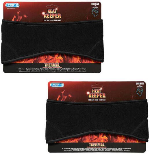 Heatkeeper thermo hoofdband set van 2 zwart