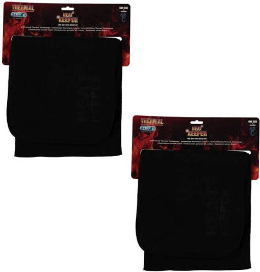 Heatkeeper thermo sjaal set van 2 zwart
