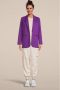 ICHI oversized blazer IHKATE van gerecycled polyester paars - Thumbnail 3