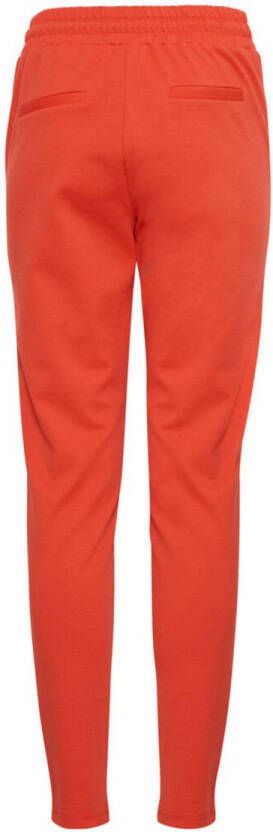 ICHI regular fit pantalon IHKATE rood