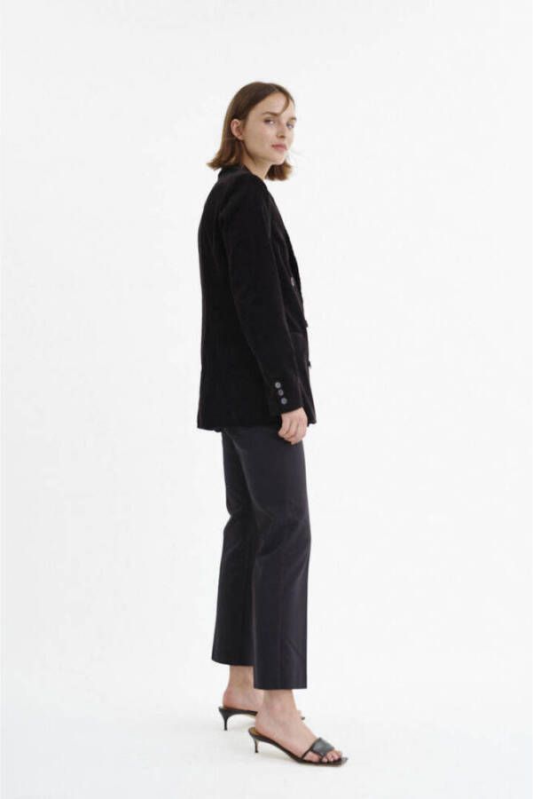 Inwear cropped straight fit pantalon Zella zwart