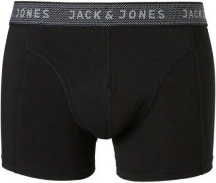 JACK & JONES boxershort JACWAISTBAND (set van 3) grijs zwart