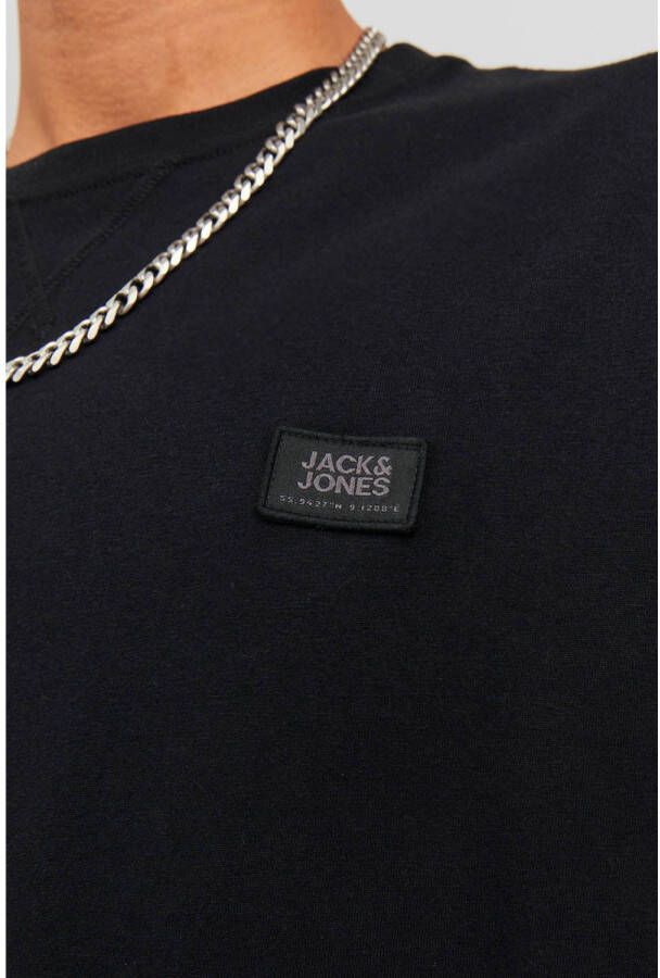 JACK & JONES CORE oversized T-shirt JCOCLASSIC met logo zwart