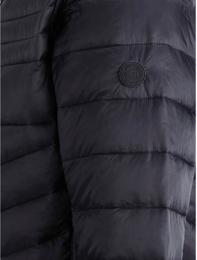 JACK & JONES ESSENTIALS gewatteerde jas zwart
