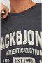 JACK & JONES ESSENTIALS T-shirt JJEJEANS met printopdruk dark grey melange - Thumbnail 4
