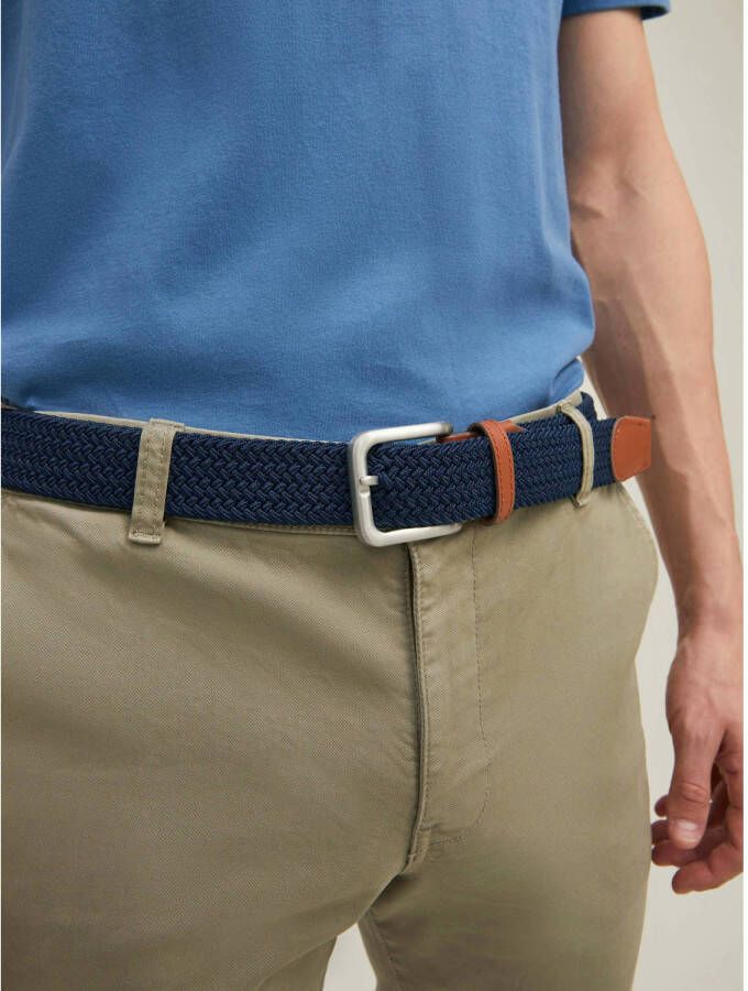 JACK & JONES gevlochten riem JACSPRING donkerblauw