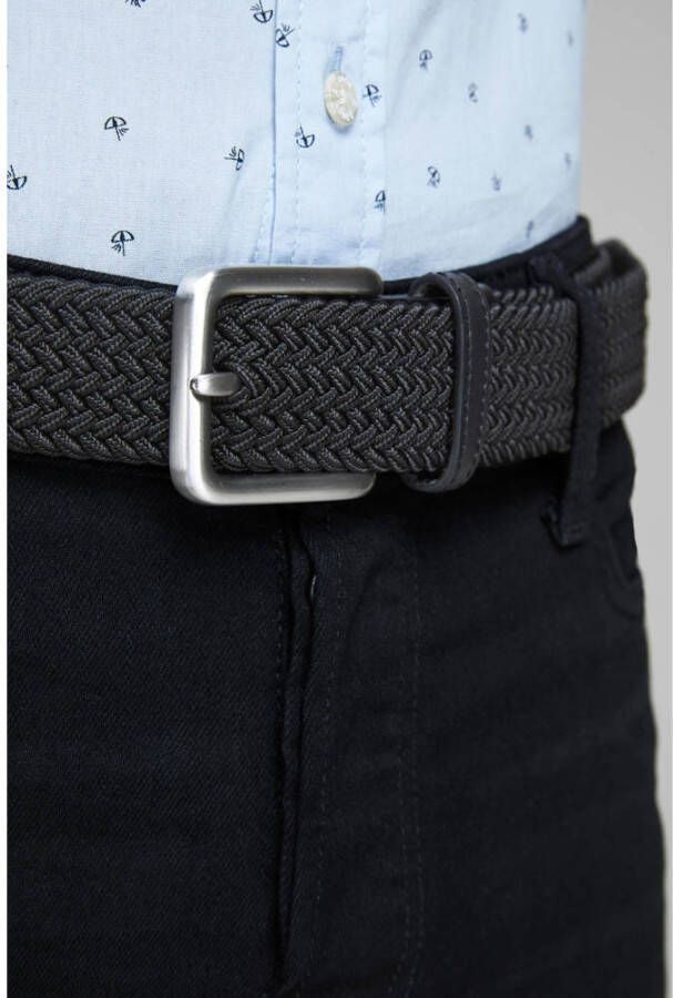 JACK & JONES gevlochten riem JACSPRING zwart