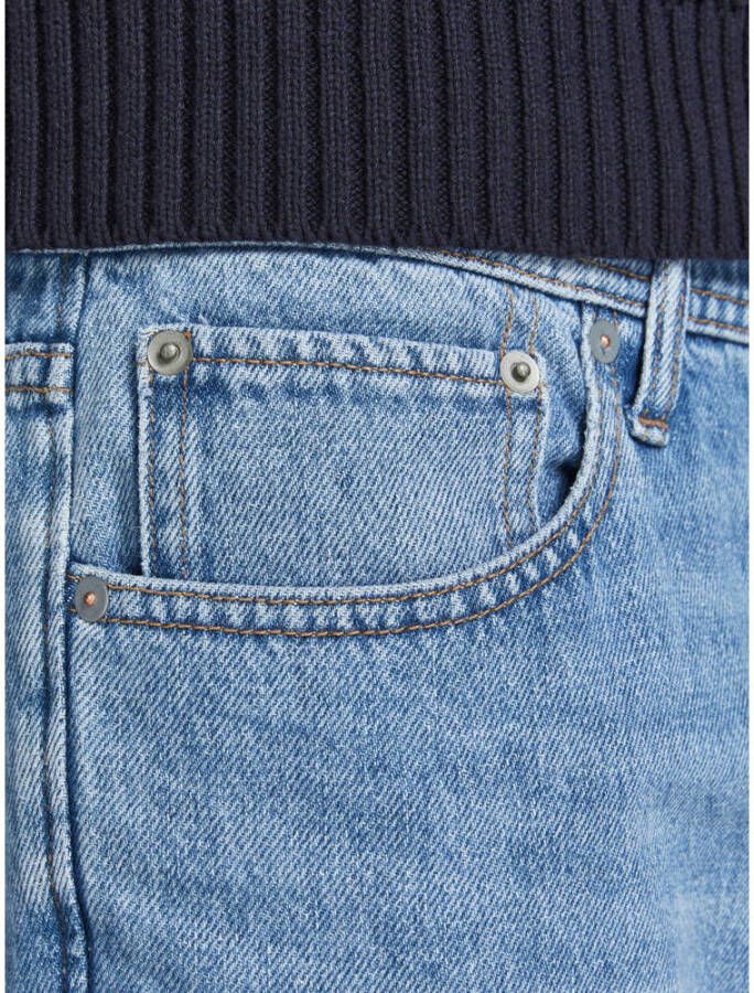 JACK & JONES JEANS INTELLIGENCE tapered fit jeans JJIMIKE JJORIGINAL blue denim